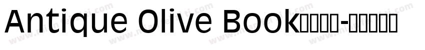 Antique Olive Book字体下载字体转换